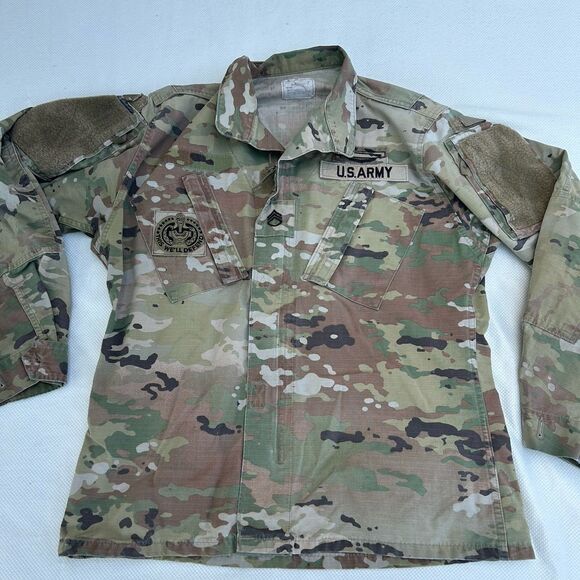 US Army Multicam Woodland Combat Uniform Blouse Size Small Drill Sergent - Picture 1 of 7